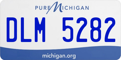 MI license plate DLM5282
