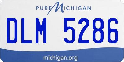 MI license plate DLM5286