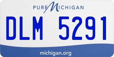 MI license plate DLM5291
