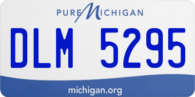 MI license plate DLM5295
