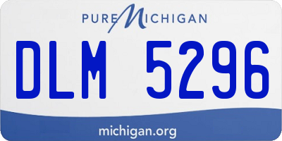 MI license plate DLM5296