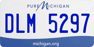 MI license plate DLM5297