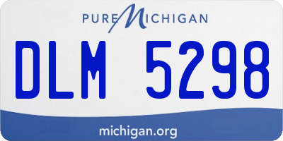 MI license plate DLM5298