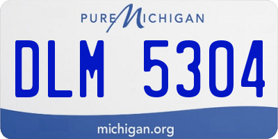 MI license plate DLM5304