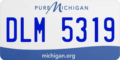 MI license plate DLM5319