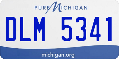 MI license plate DLM5341