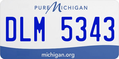 MI license plate DLM5343