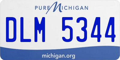 MI license plate DLM5344