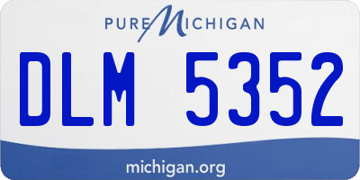 MI license plate DLM5352