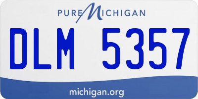 MI license plate DLM5357