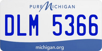 MI license plate DLM5366
