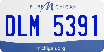 MI license plate DLM5391