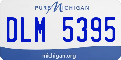 MI license plate DLM5395