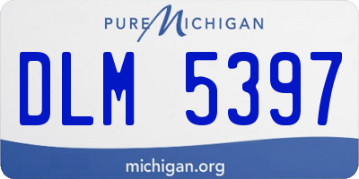 MI license plate DLM5397