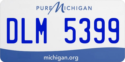 MI license plate DLM5399
