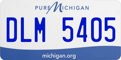MI license plate DLM5405