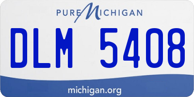 MI license plate DLM5408