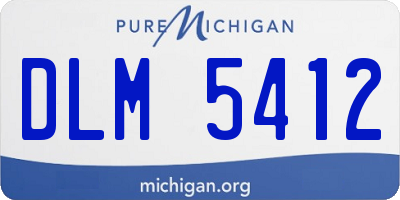MI license plate DLM5412