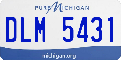 MI license plate DLM5431