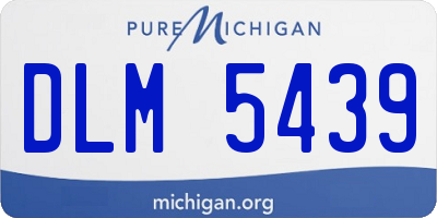 MI license plate DLM5439