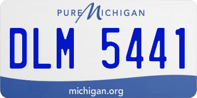 MI license plate DLM5441