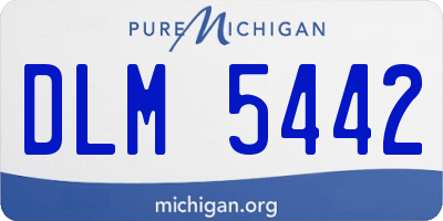 MI license plate DLM5442