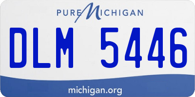 MI license plate DLM5446