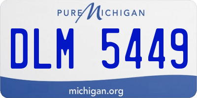 MI license plate DLM5449