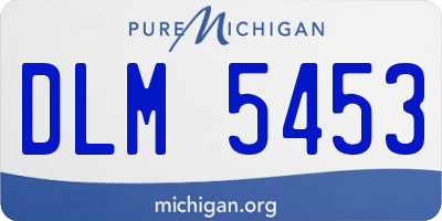MI license plate DLM5453