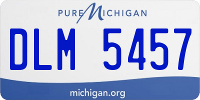 MI license plate DLM5457