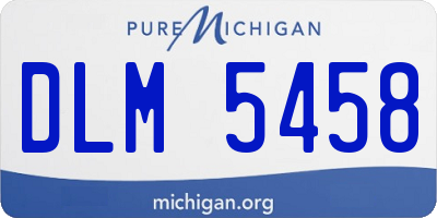 MI license plate DLM5458