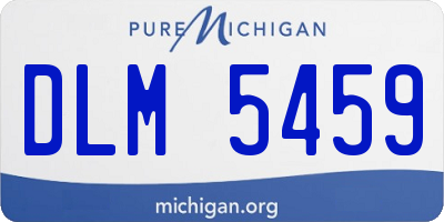 MI license plate DLM5459