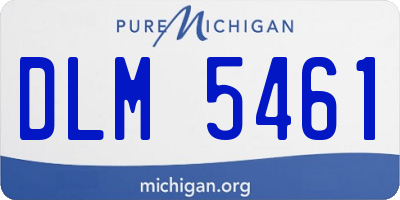 MI license plate DLM5461