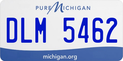 MI license plate DLM5462