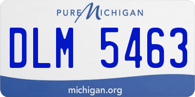 MI license plate DLM5463