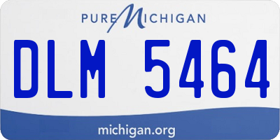 MI license plate DLM5464