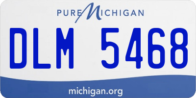 MI license plate DLM5468
