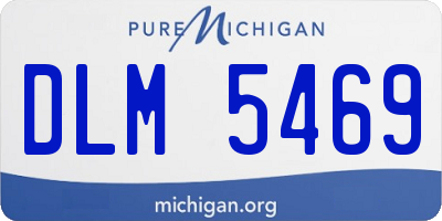 MI license plate DLM5469