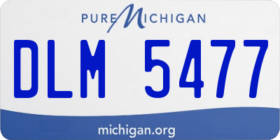 MI license plate DLM5477