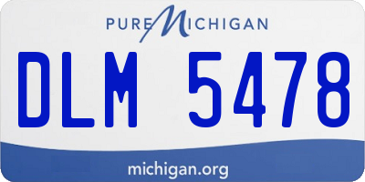 MI license plate DLM5478