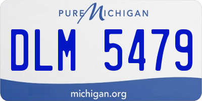 MI license plate DLM5479