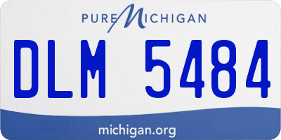 MI license plate DLM5484