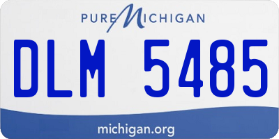 MI license plate DLM5485