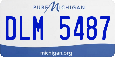 MI license plate DLM5487