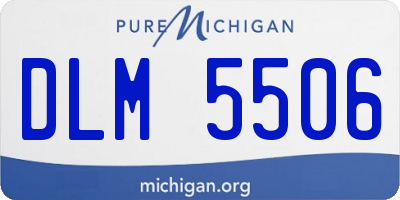 MI license plate DLM5506