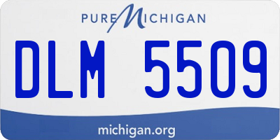 MI license plate DLM5509