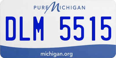 MI license plate DLM5515