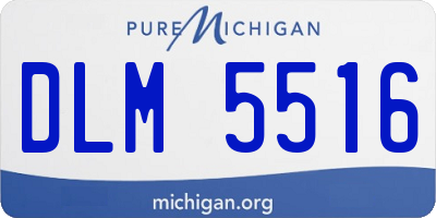 MI license plate DLM5516