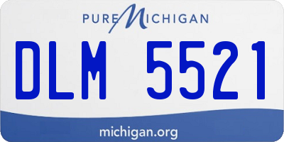 MI license plate DLM5521
