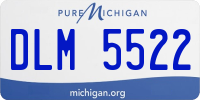MI license plate DLM5522